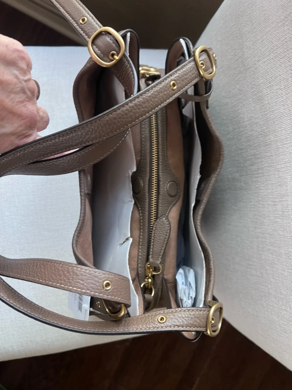 Coach Bella dark stone - brand new never carried - Picture 4 of 5